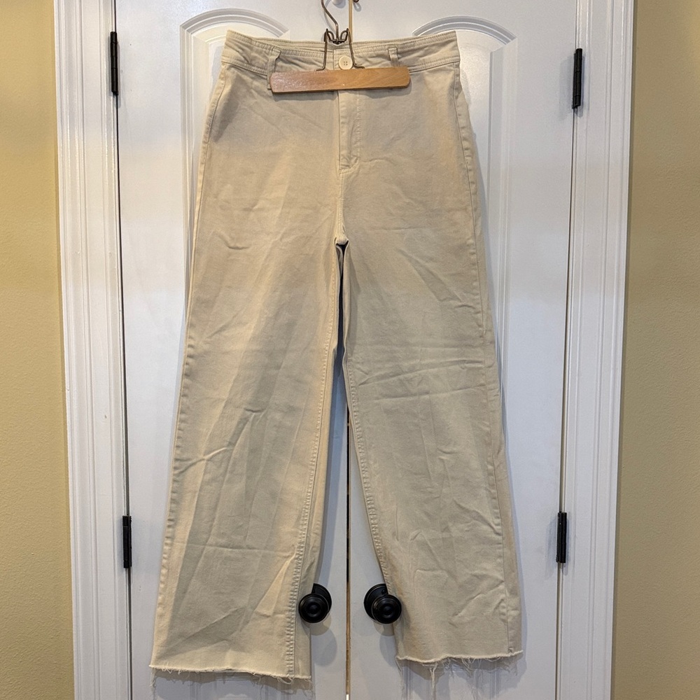 Oat New York High Rise Cream Jeans